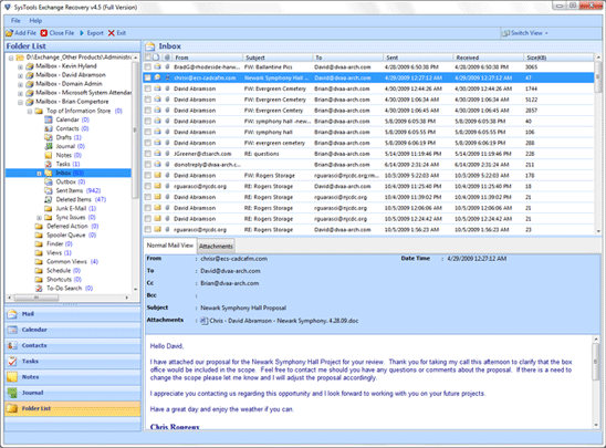 Exchange 2010 Database Repair Utility 4.5